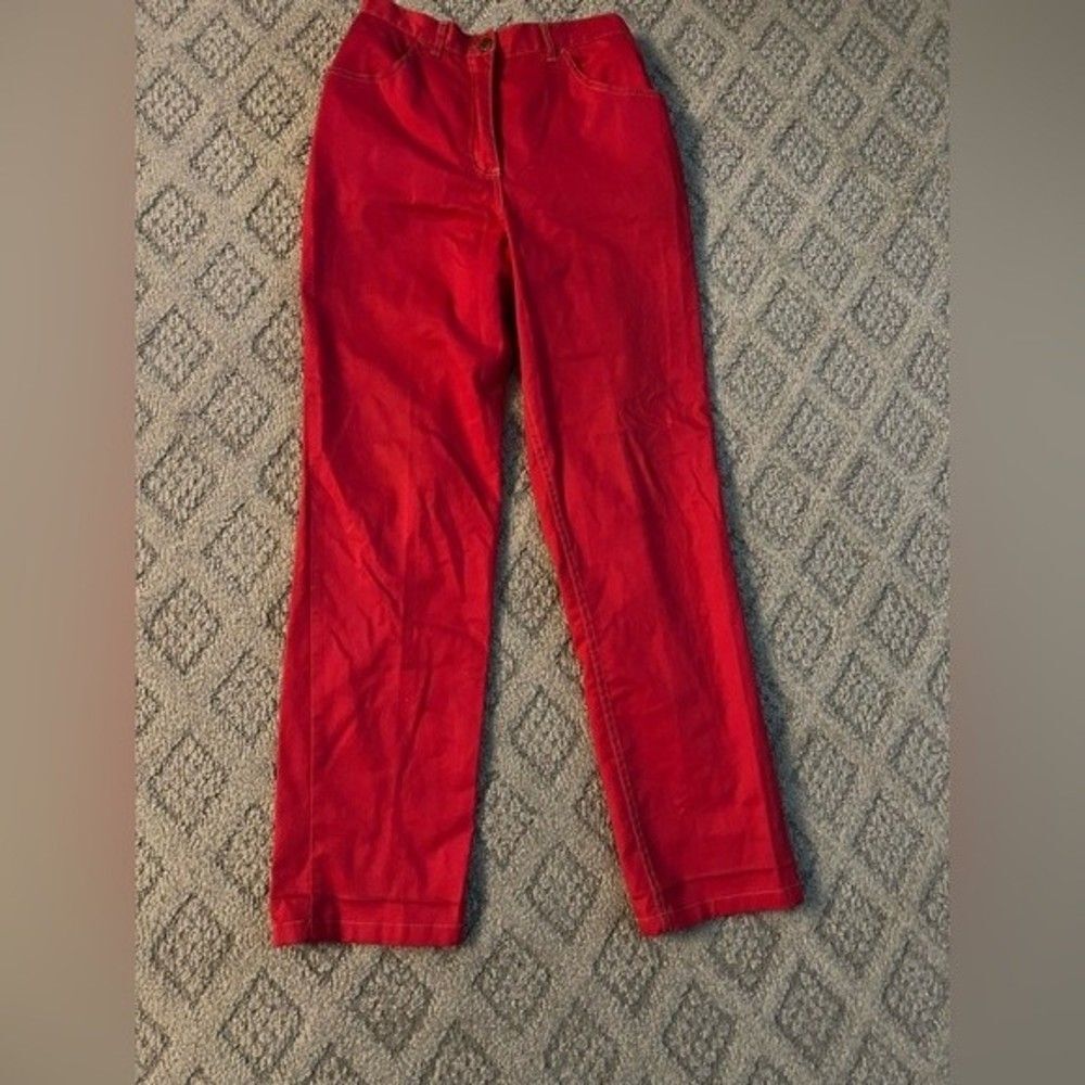 Vintage Red Blair pants size 10 with elastic back waistband